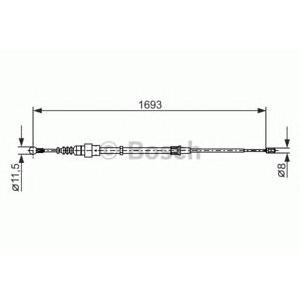 жило за ръчна спирачка BOSCH 1 987 477 698