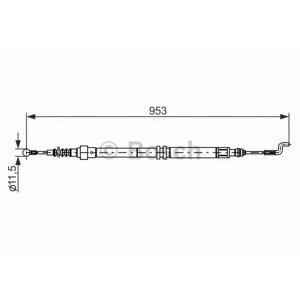жило за ръчна спирачка BOSCH 1 987 477 707 