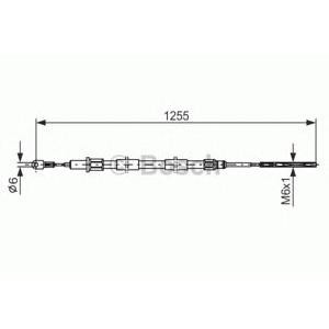 жило за ръчна спирачка BOSCH 1 987 477 709 