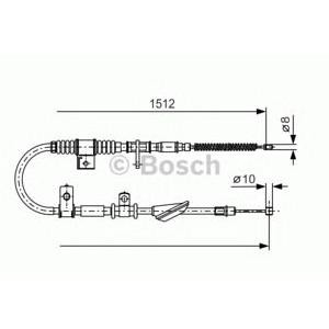 жило за ръчна спирачка BOSCH 1 987 477 742