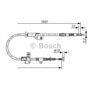 жило за ръчна спирачка BOSCH 1 987 477 753 