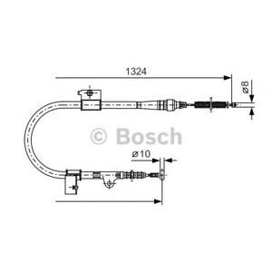 жило за ръчна спирачка BOSCH 1 987 477 756