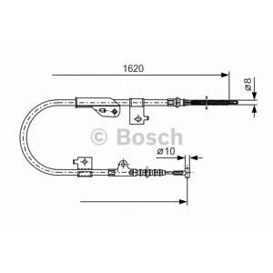 жило за ръчна спирачка BOSCH 1 987 477 758 