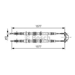 жило за ръчна спирачка BOSCH 1 987 477 767 