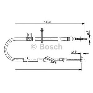 жило за ръчна спирачка BOSCH 1 987 477 772 