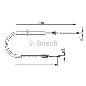 жило за ръчна спирачка BOSCH 1 987 477 777 