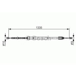 жило за ръчна спирачка BOSCH 1 987 477 783 
