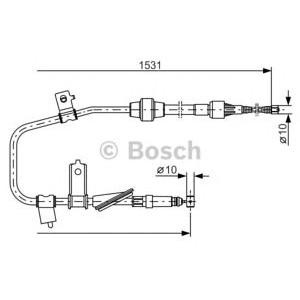 жило за ръчна спирачка BOSCH 1 987 477 788