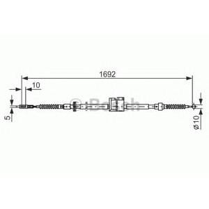 жило за ръчна спирачка BOSCH 1 987 477 813 