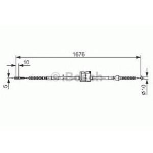 жило за ръчна спирачка BOSCH 1 987 477 815 