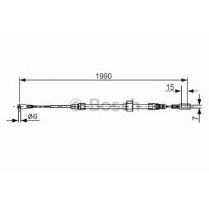 жило за ръчна спирачка BOSCH 1 987 477 854