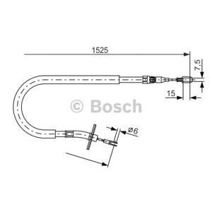 жило за ръчна спирачка BOSCH 1 987 477 858 