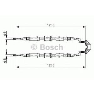 жило за ръчна спирачка BOSCH 1 987 477 869 