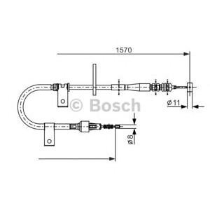 жило за ръчна спирачка BOSCH 1 987 477 875 