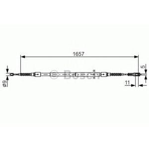 жило за ръчна спирачка BOSCH 1 987 477 881 