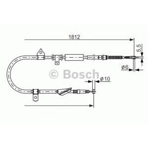 жило за ръчна спирачка BOSCH 1 987 477 888