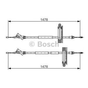 жило за ръчна спирачка BOSCH 1 987 477 932