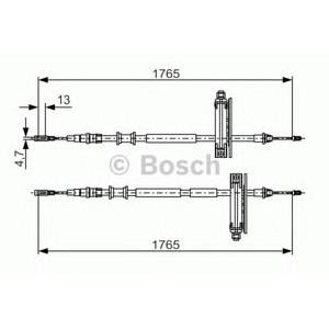 жило за ръчна спирачка BOSCH 1 987 477 933