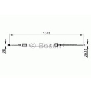жило за ръчна спирачка BOSCH 1 987 477 947