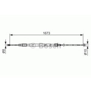 жило за ръчна спирачка BOSCH 1 987 477 948 
