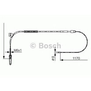 жило за ръчна спирачка BOSCH 1 987 477 961