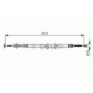 жило за ръчна спирачка BOSCH 1 987 477 968