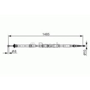 жило за ръчна спирачка BOSCH 1 987 477 971