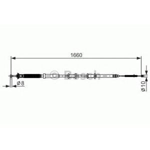 жило за ръчна спирачка BOSCH 1 987 477 973