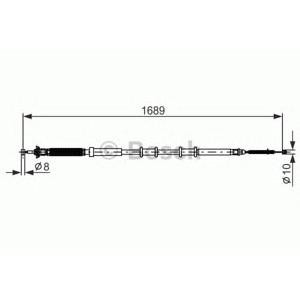 жило за ръчна спирачка BOSCH 1 987 477 975 