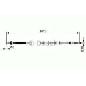жило за ръчна спирачка BOSCH 1 987 477 977
