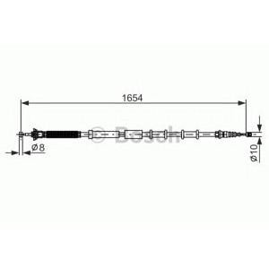 жило за ръчна спирачка BOSCH 1 987 477 978 