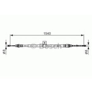 жило за ръчна спирачка BOSCH 1 987 477 992