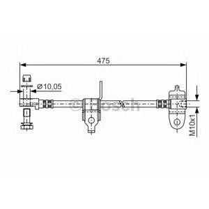 спирачен маркуч BOSCH 1 987 481 045