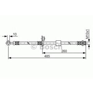 спирачен маркуч BOSCH 1 987 481 054 
