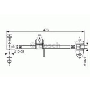спирачен маркуч BOSCH 1 987 481 070