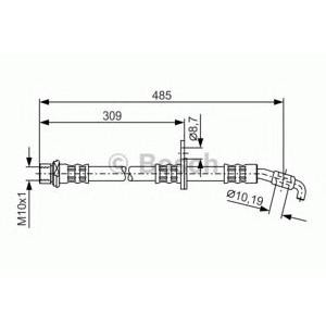 спирачен маркуч BOSCH 1 987 481 106 