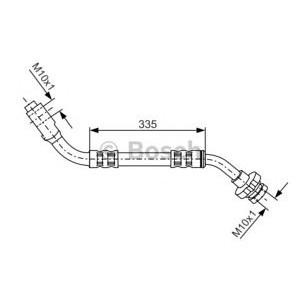 спирачен маркуч BOSCH 1 987 481 122 