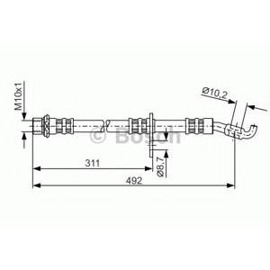 спирачен маркуч BOSCH 1 987 481 134 