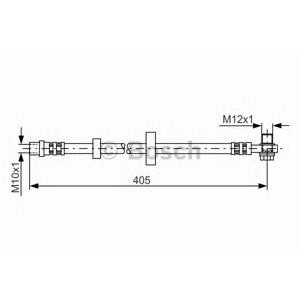 спирачен маркуч BOSCH 1 987 481 143 