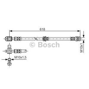 спирачен маркуч BOSCH 1 987 481 173 