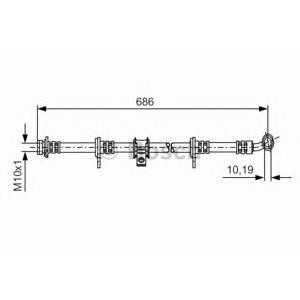 спирачен маркуч BOSCH 1 987 481 247 