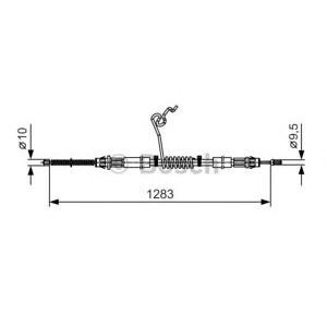 жило за ръчна спирачка BOSCH 1 987 482 036 
