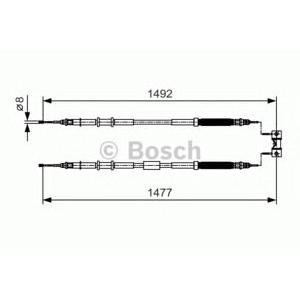 жило за ръчна спирачка BOSCH 1 987 482 038