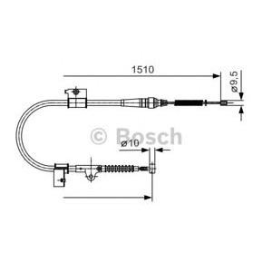 жило за ръчна спирачка BOSCH 1 987 482 050 