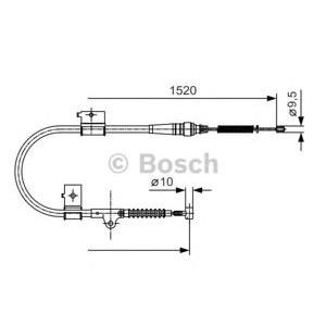 жило за ръчна спирачка BOSCH 1 987 482 051