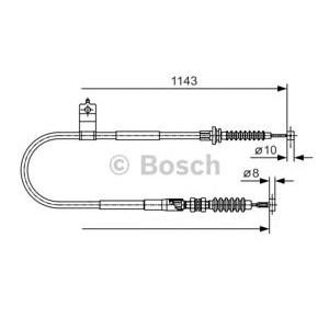 жило за ръчна спирачка BOSCH 1 987 482 056 