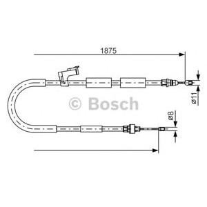 жило за ръчна спирачка BOSCH 1 987 482 057 