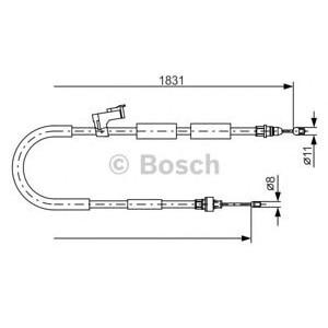 жило за ръчна спирачка BOSCH 1 987 482 058