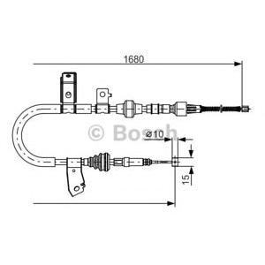 жило за ръчна спирачка BOSCH 1 987 482 087 
