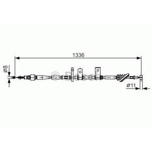 жило за ръчна спирачка BOSCH 1 987 482 091 